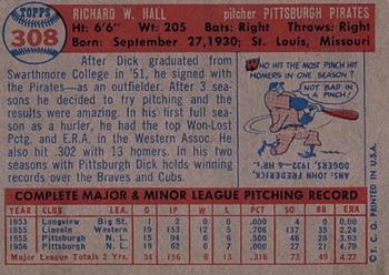Dick Hall  baseball card collectible - Main Image 2