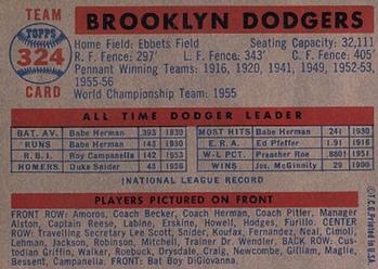 Brooklyn Dodgers  baseball card collectible - Main Image 2
