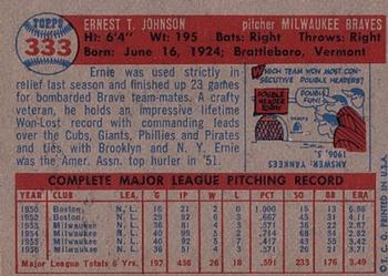 Ernie Johnson  baseball card collectible - Main Image 2