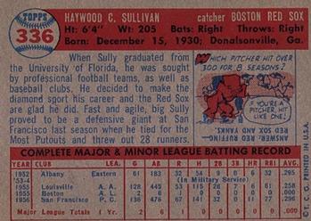 Haywood Sullivan  baseball card collectible - Main Image 2