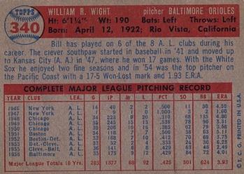 Bill Wight  baseball card collectible - Main Image 2