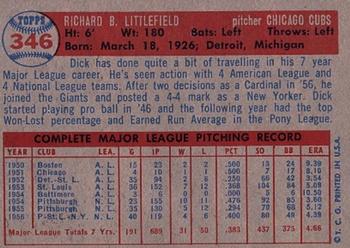 Dick Littlefield  baseball card collectible - Main Image 2