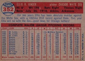 Ellis Kinder  baseball card collectible - Main Image 2
