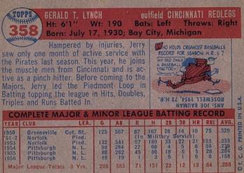 Jerry Lynch  baseball card collectible - Main Image 2