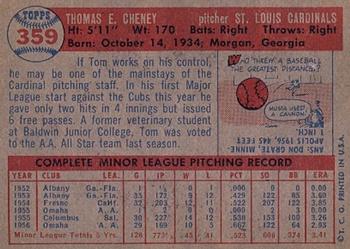 Tom Cheney  baseball card collectible - Main Image 2