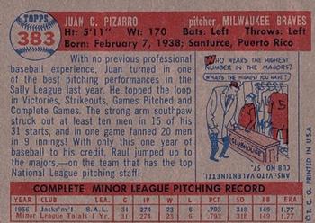 Juan Pizarro  baseball card collectible - Main Image 2