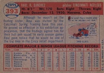 Raul Sanchez  baseball card collectible - Main Image 2