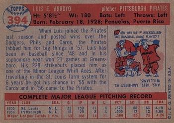 Luis Arroyo  baseball card collectible - Main Image 2