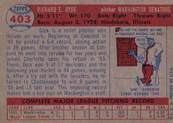 Dick Hyde  baseball card collectible - Main Image 2