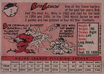 Bob Lemon  baseball card collectible - Main Image 2