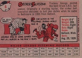 George Zuverink  baseball card collectible - Main Image 2