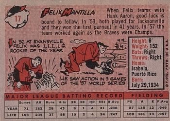 Felix Mantilla  baseball card collectible - Main Image 2
