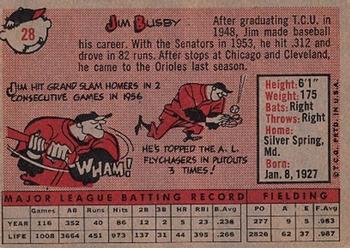 Jim Busby  baseball card collectible - Main Image 2