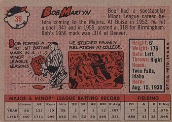 Bob Martyn  baseball card collectible - Main Image 2
