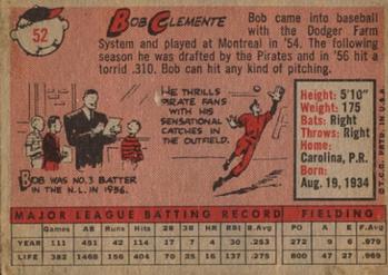 Bob Clemente  baseball card collectible - Main Image 2