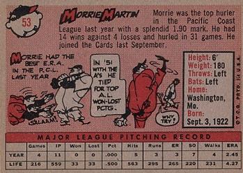 Morrie Martin  baseball card collectible - Main Image 2