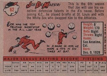 Joe DeMaestri  baseball card collectible - Main Image 2