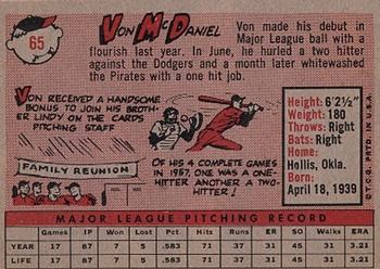 Von McDaniel  baseball card collectible - Main Image 2