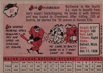 Joe Ginsberg  baseball card collectible - Main Image 2