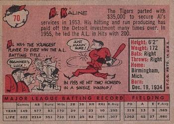 Al Kaline  baseball card collectible - Main Image 2