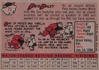 Pete Daley  baseball card collectible - Main Image 2
