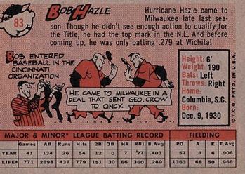 Bob Hazle  baseball card collectible - Main Image 2