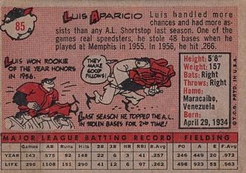 Luis Aparicio  baseball card collectible - Main Image 2