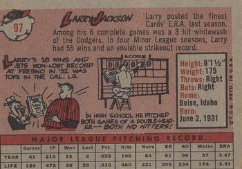 Larry Jackson  baseball card collectible - Main Image 2
