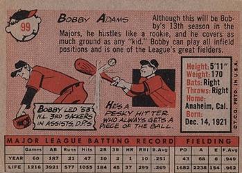 Bobby Adams  baseball card collectible - Main Image 2