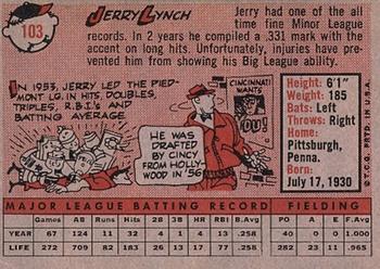 Jerry Lynch  baseball card collectible - Main Image 2