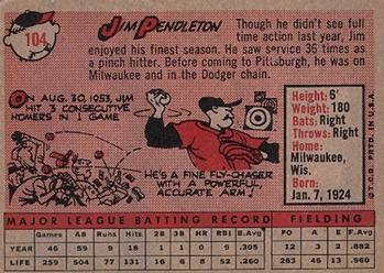 Jim Pendleton  baseball card collectible - Main Image 2