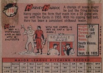 Harvey Haddix  baseball card collectible - Main Image 2