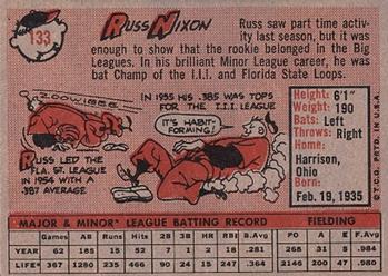 Russ Nixon  baseball card collectible - Main Image 2