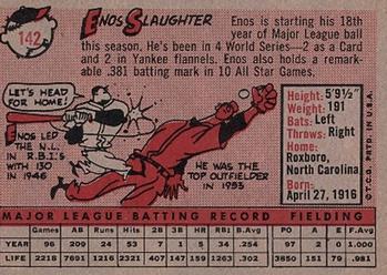Enos Slaughter  baseball card collectible - Main Image 2