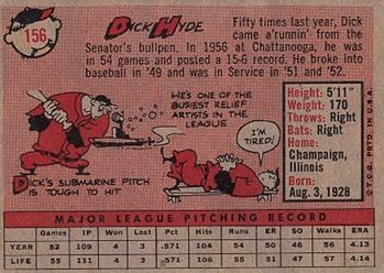 Dick Hyde  baseball card collectible - Main Image 2