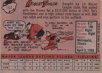 Bob Taylor  baseball card collectible - Main Image 2