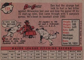 Don Gross  baseball card collectible - Main Image 2