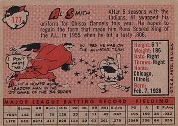 Al Smith  baseball card collectible - Main Image 2