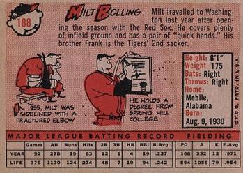 Milt Bolling  baseball card collectible - Main Image 2