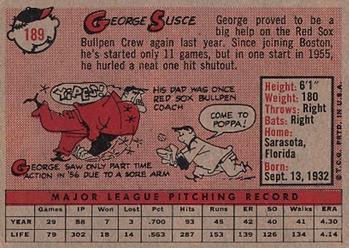 George Susce  baseball card collectible - Main Image 2