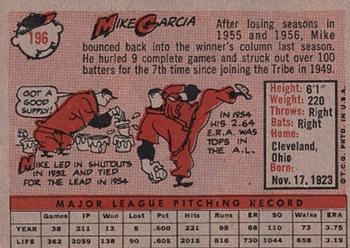 Mike Garcia  baseball card collectible - Main Image 2