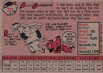 Billy Goodman  baseball card collectible - Main Image 2