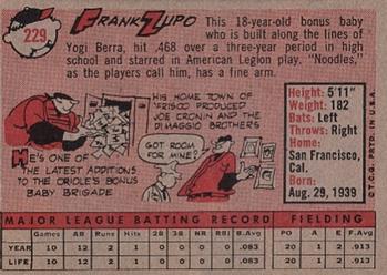 Frank Zupo  baseball card collectible - Main Image 2