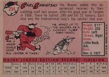 Carl Sawatski  baseball card collectible - Main Image 2