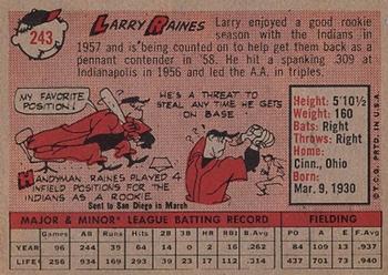 Larry Raines  baseball card collectible - Main Image 2