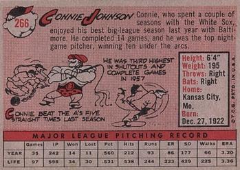 Connie Johnson  baseball card collectible - Main Image 2