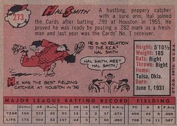 Hal Smith  baseball card collectible - Main Image 2