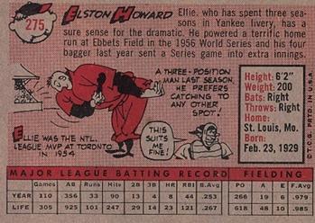 Elston Howard  baseball card collectible - Main Image 2