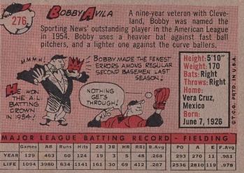 Bobby Avila  baseball card collectible - Main Image 2