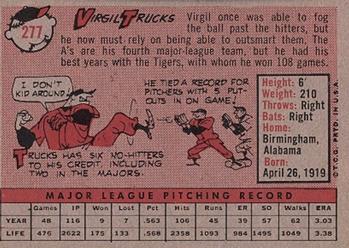 Virgil Trucks  baseball card collectible - Main Image 2